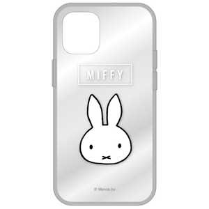 グルマンディーズ ミッフィー IIII fit Clear iPhone 12 mini 5.4インチ対応ケース フェイス MF-108BK