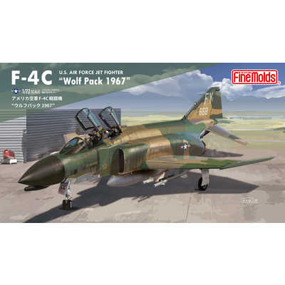 ファインモールド 1/720 アメリカ空軍 F4C 戦闘機 ウルフパック 1967