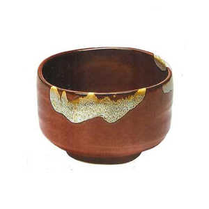 カネセ 抹茶碗 茶白流し 電子レンジ対応 W-205