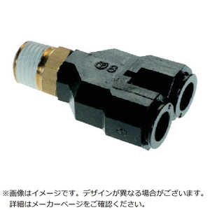 千代田通商 チヨダ フジブランチワイ(樹脂) 8mm・R3/8 8R03BY