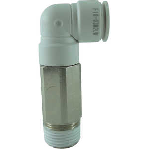 千代田通商 ファイブロングメイルエルボ W(白)10mm・R3/8 F1003M2LW 千代田通商 ファイブロングメイルエルボ W(白)10mm・R3/8 F1003M2LW