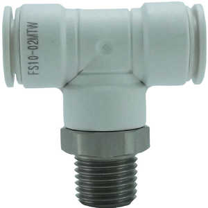 千代田通商 ファイブSUSメイルブランチティ 白 10mm･R1/4 FS1002MTW