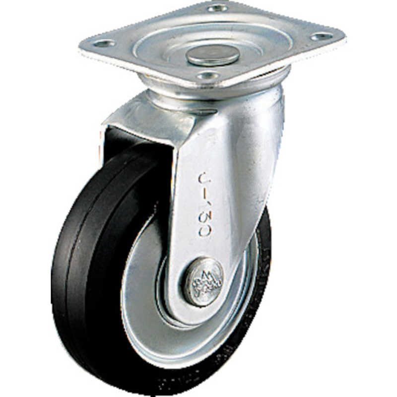 SISIKU シシクアドクライス スタンダードプレスキャスター ウレタン車輪 自在ストッパー付 100径 UWJB-100 通販 