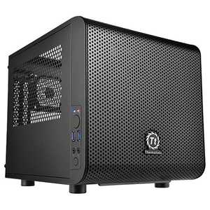 THERMALTAKE Mini ITX対応ミニPCケース Core V1 (電源なし・ブラック) CA1B800S1WN00