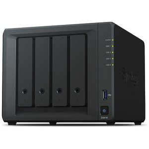 SYNOLOGY NASキット｢HDD/SSD無｣2.5/3.5インチ 4台[有線LAN/USB3.0/SATA] DiskStation DS418 ブラック