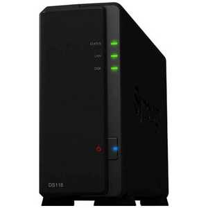 SYNOLOGY DiskStation DS118 クアッドコア 1.4GHz搭載1ベイNASサーバー　DS118 DS118