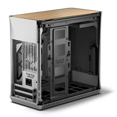 FRACTALDESIGN PCケース Era ITX Silver - White Oak シルバー FD-CA