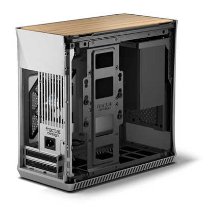 FRACTALDESIGN PCケース Era ITX Silver - White Oak シルバー FD-CA