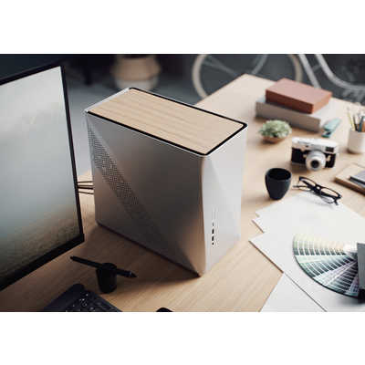 FRACTALDESIGN PCケース Era ITX Silver - White Oak シルバー FD-CA
