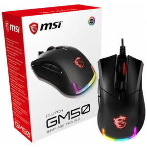 MSI ゲーミングマウス 有線/ 6ボタン/ ブラック CLUTCHGM50GAMINGM