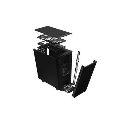 FRACTALDESIGN PCケース Define 7 Compact Black Solid ブラック