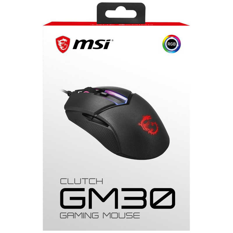MSI MSI ゲーミングマウス 有線/ 6ボタン/ ブラック ClutchGM30GAMINGMouse ClutchGM30GAMINGMouse