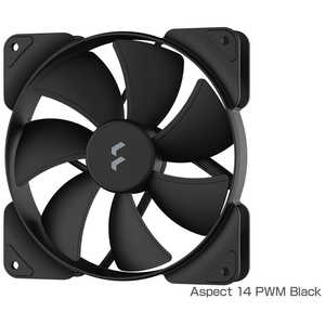 FRACTALDESIGN ケースファン ［140mm/1700RPM］ Aspect 14 PWM Black FD-F-AS1-1403