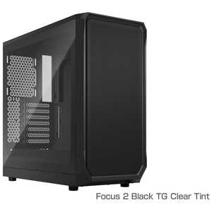 FRACTALDESIGN PCATX/microATX/Mini-ITXFocus 2 Black TG Clear Tint FD-C-FOC2A-01