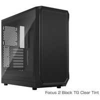 FRACTALDESIGN PCケース［ATX/microATX/Mini-ITX］Focus 2 Black TG