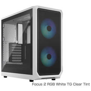 FRACTALDESIGN PCATX/microATX/Mini-ITXFocus 2 RGB White TG Clear Tint FD-C-FOC2A-04