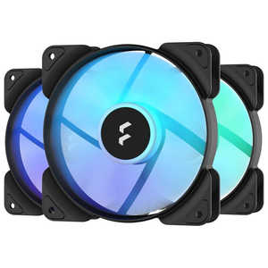FRACTALDESIGN ケースファン ［120mm/2000RPM］ Aspect 12 RGB PWM Black Frame 3-Pack FD-F-AS1-1207