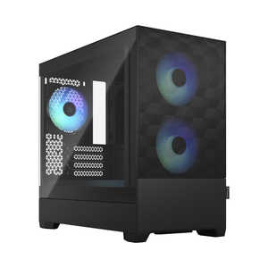 FRACTALDESIGN PCケース［Micro ATX /Mini-ITX］Pop Mini Air RGB Black TG Clear Tint ブラック FD-C-POR1M-06