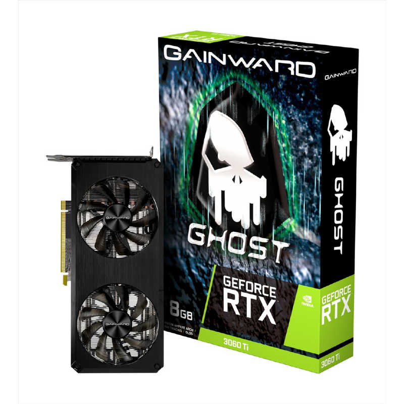 GAINWARD GAINWARD グラフィックボード GAINWARD GeForce RTX 3060Ti GHOST 8G V1（LHR版）｢バルク品｣ NE6306T019P2-190AB-G-V1 NE6306T019P2-190AB-G-V1