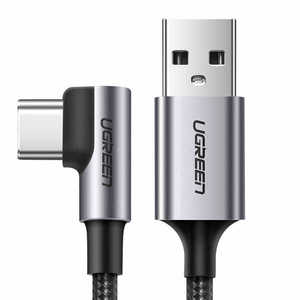 UGREEN UGREEN USB-C (オス) To USB 2.0 A (オス) 3A データケーブル (L字型タイプ) 3m 70255
