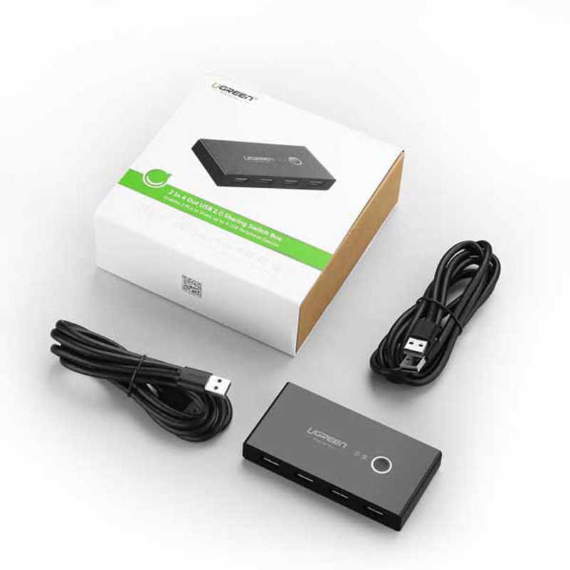 UGREEN UGREEN USB 2.0 PC切替器 USB機器 4台/PC 2台 ブラック 30767 の通販 | カテゴリ：パソコン・周辺機器・プリンター  | UGREEN 家電通販のコジマネット - 全品代引き手数料無料
