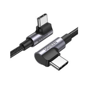 UGREEN UGREEN USB-C (オス) To USB-C (オス) 5A 急速充電ケｰブル (両端L字型タイプ) 1m  70696