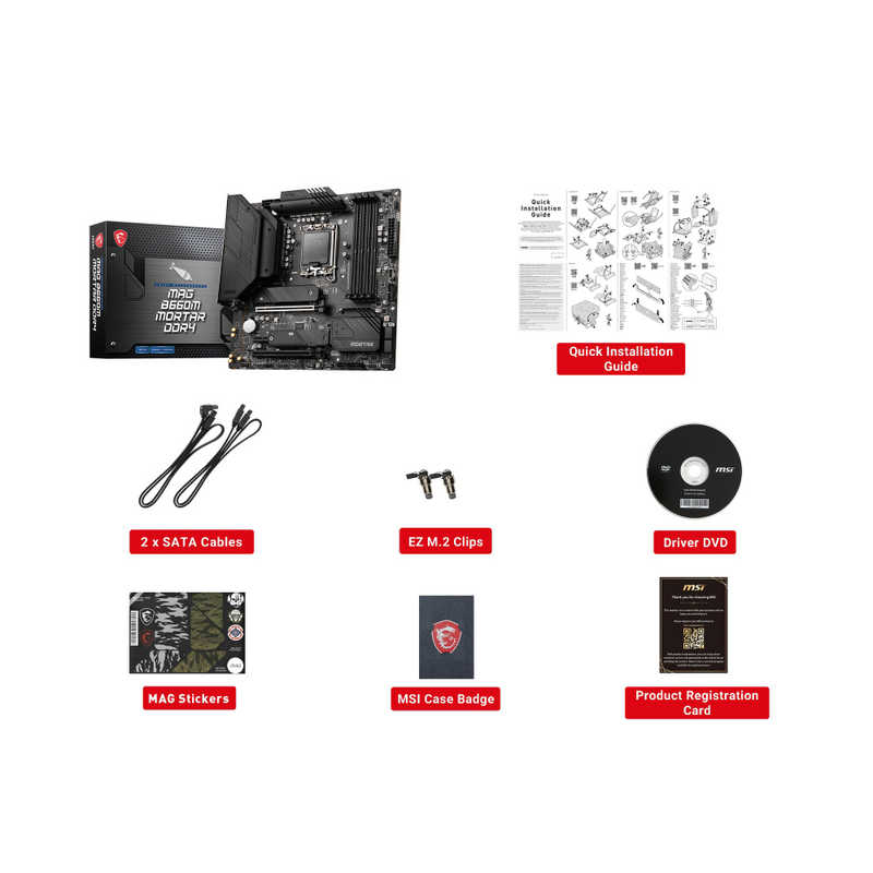 MSI MSI ゲーミングマザーボード［MicroATX /LGA1700］ MAG B660M MORTAR DDR4 MAG B660M MORTAR DDR4