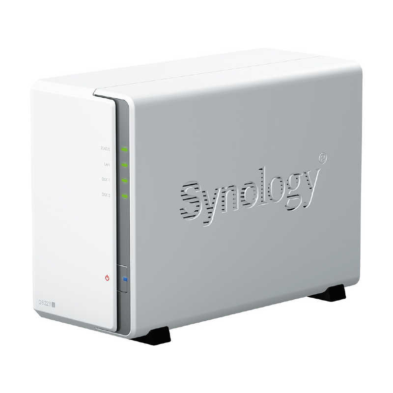 SYNOLOGY SYNOLOGY DiskStation クアッドコアCPU搭載多機能パーソナルクラウド 2ベイNASキット 初心者ガイド付 DS223J DS223J