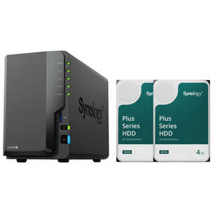 SYNOLOGY DiskStation DS224＋ 初心者ガイド付＋HAT3300-4TB 2個 ［8TB /3.5インチ］ DS224Plus+HAT3300-4TB2