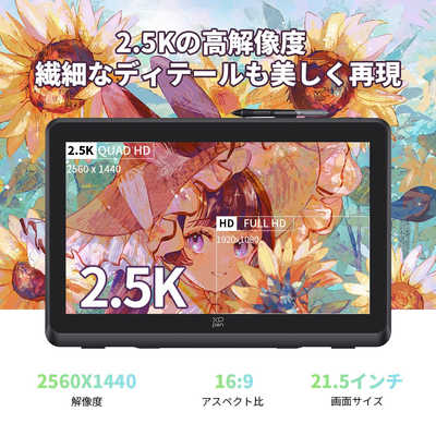 XPPEN 液晶ペンタブレット ［22型］ USB-C＋USB-A HDMI接続 Artist Pro
