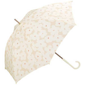 ワールドパーティー 雨傘 長傘 ハナプリント Wpc. [ 晴雨兼用傘 / 58cm ] ベージュ 7620-07-001
