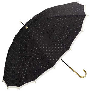 ワールドパーティー 雨傘 長傘 16本骨ピンドット Wpc. [ 晴雨兼用傘 / 55cm ] ブラック 3303-03-001