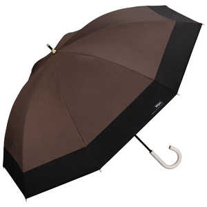 ワールドパーティー 日傘 長傘 遮光 切り継ぎロング Wpc. [ 晴雨兼用傘 / 55cm ] ブラウン 81-16423-101