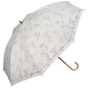 ワールドパーティー 日傘 長傘 遮光 フラワードローイング Wpc. [ 晴雨兼用傘 / 55cm ] オフ 81-16015-101
