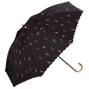 ワールドパーティー 日傘 長傘 遮光 プチチューリップ Wpc. [ 晴雨兼用傘 / 50cm ] チャコール 81-12139-101