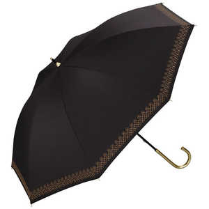 ワールドパーティー 日傘 長傘 遮光 リムフラワーステッチ Wpc. [ 晴雨兼用傘 / 50cm ] ブラック 81-14090-101