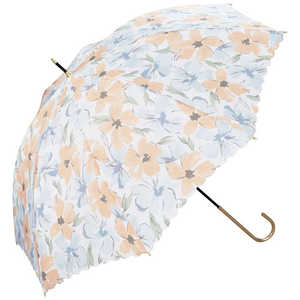 ワールドパーティー 雨傘 長傘 フラワーウォール [ 晴雨兼用傘 / 58cm ] オレンジ 4515-02-001