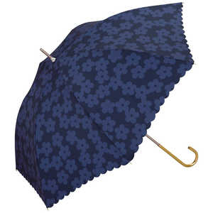 ワールドパーティー 雨傘 長傘 フラワーレース [ 晴雨兼用傘 / 58cm ] ネイビー 4750-08-001