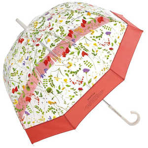 ワールドパーティー 雨傘 長傘 plantica×Wpc. フラワーアンブレラプラスティック [ 65cm ] レッド PLV-016-001