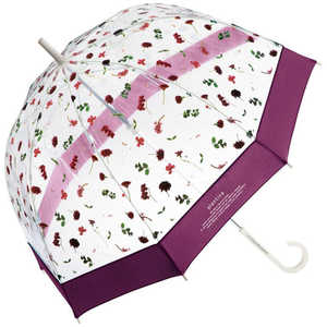 ワールドパーティー 雨傘 長傘 plantica×Wpc. フラワーアンブレラプラスティック [ 65cm ] ワイン PLV-025-001