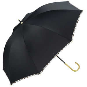 ワールドパーティー 日傘 長傘 遮光 アニマルパイピング [ 晴雨兼用傘 / 55cm ] ブラック 81-13153-101