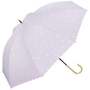 ワールドパーティー 日傘 長傘 遮光 ゴールドラインマーガレット [ 晴雨兼用傘 / 55cm ] ラベンダー 81-17387-101