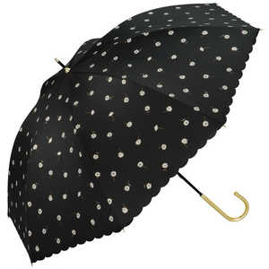 ワールドパーティー 日傘 長傘 遮光 ゴールドラインマーガレット [ 晴雨兼用傘 / 55cm ] ブラック 81-17387-101