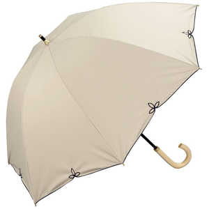 ワールドパーティー 日傘 長傘 遮光 ドーム ワイドスカラップ [ 晴雨兼用傘 / 55cm ] ベージュ 81-16560-101
