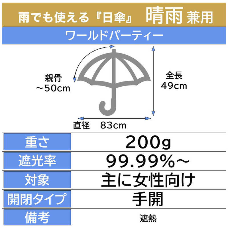 ワールドパーティー ワールドパーティー 遮光切り継ぎtiny BE 801-16423-102 801-16423-102