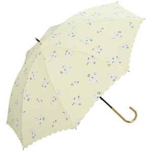 ワールドパーティー 日傘 長傘 T/C遮光 ピュアリティフラワー [ 晴雨兼用傘 / 50cm ] イエロー 81-24091-101