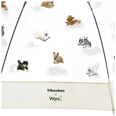 ワールドパーティー 雨傘 長傘 ビニール傘 飛行犬×Wpc. 空飛ぶ