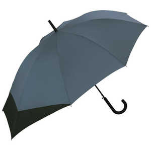 ワールドパーティー 雨傘長＿Wpc.［UX BACK PROTECT］ブルーグレー×ブラック ［雨傘 /メンズ /60cm］ UX04-969-001