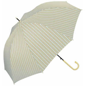 ワールドパーティー 雨傘 長傘 ブライトストライプ Wpc. [ レディース / 58cm ] ベージュ 9305-04-001