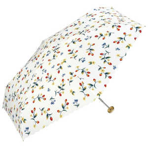ワールドパーティー 雨傘折＿Wpc. ストロベリーガーデンmini OF wpc ［雨傘 /レディース /53cm］ 3316-304-002